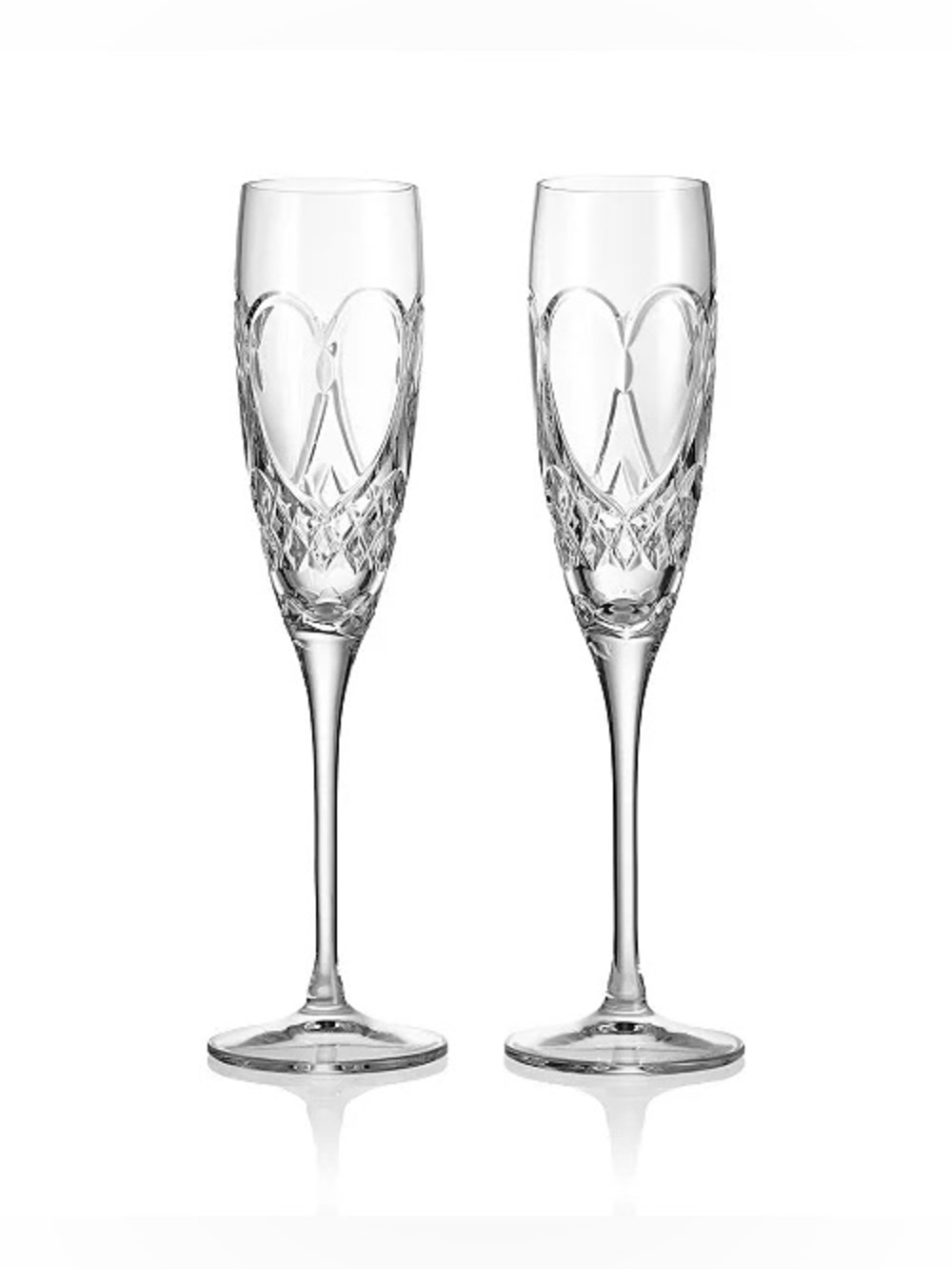 Waterford True Love Crystal Toasting Flute Pair – NWT – Elegant & Timeless